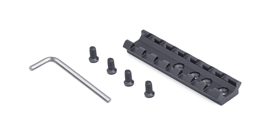 Schwarz-Flinte-Teile Aluminiumlegierungs-Schrotflinte Picatinny-Schienen-0.019kg