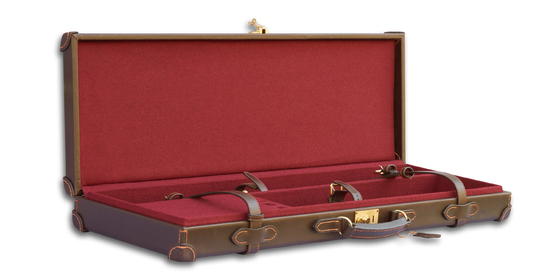Lederne dunkelrote Gewehr-Zusätze des Schuss-Paket-Kasten-4.7kg
