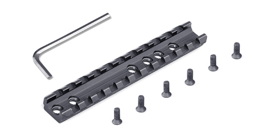Der Aluminiumlegierungs-0.018kg Flinte-Teil Schrotflinte Picatinny-Schienen-120mm